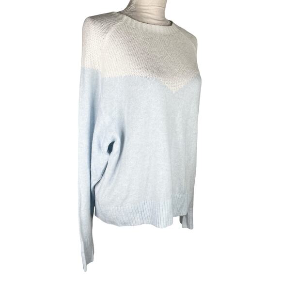 Express Sweater Baby Blue White Super Soft Large New - Picture 5 of 9